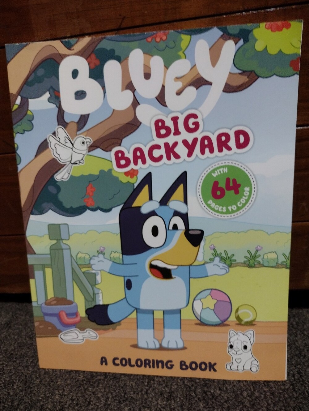 Bluey Big Backyard Coloring Book - Blue